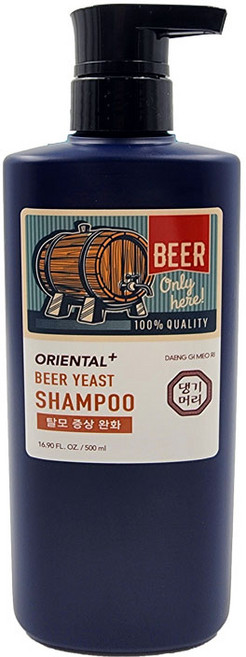 댕기머리 한방플러스 맥주효모 샴푸, 1개, 500ml