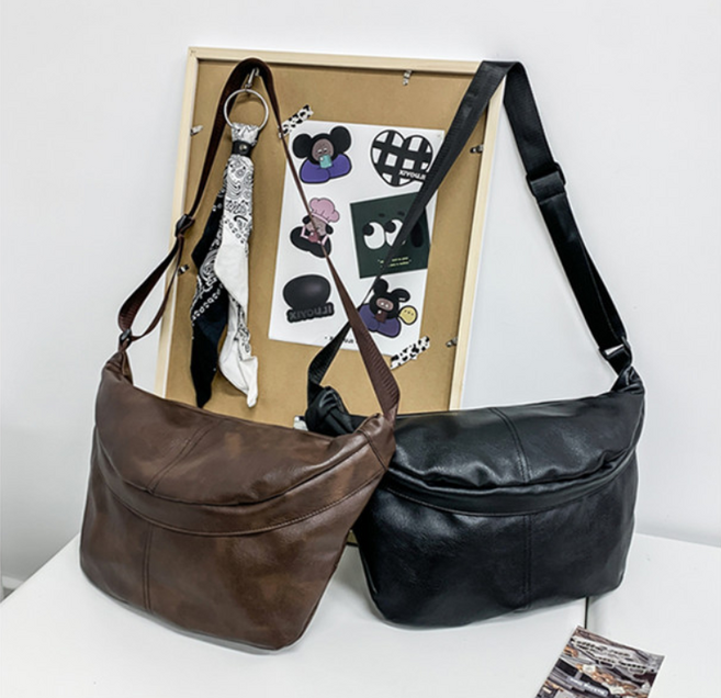 주병진 가죽 크로스백 여행용 도난방지 생활방수 남자 슬링백 가방