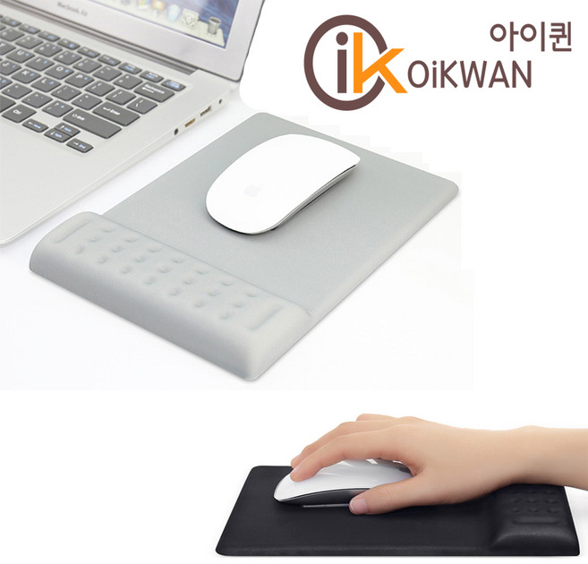고급형 기계식 마우스 손목 보호 패드 대형 마우스 손목 받침대, 신형 마우스패드 대형-그레이, 1개