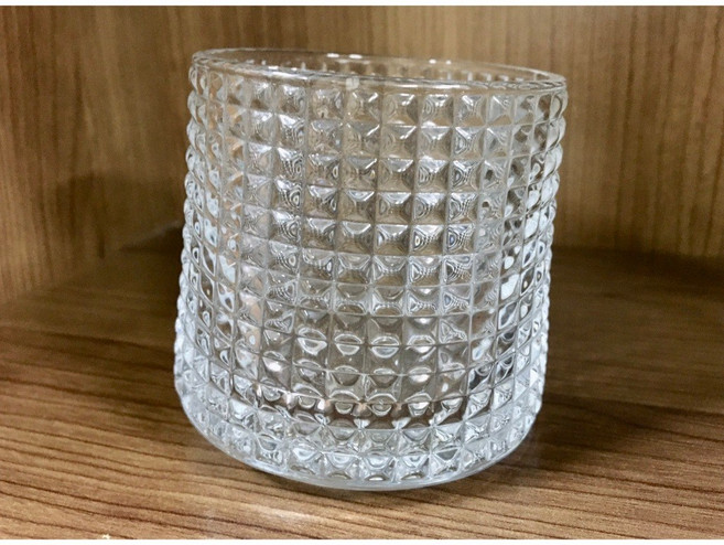 不倒翁旋轉威士忌酒杯 360度旋轉, 1個, A.方格款