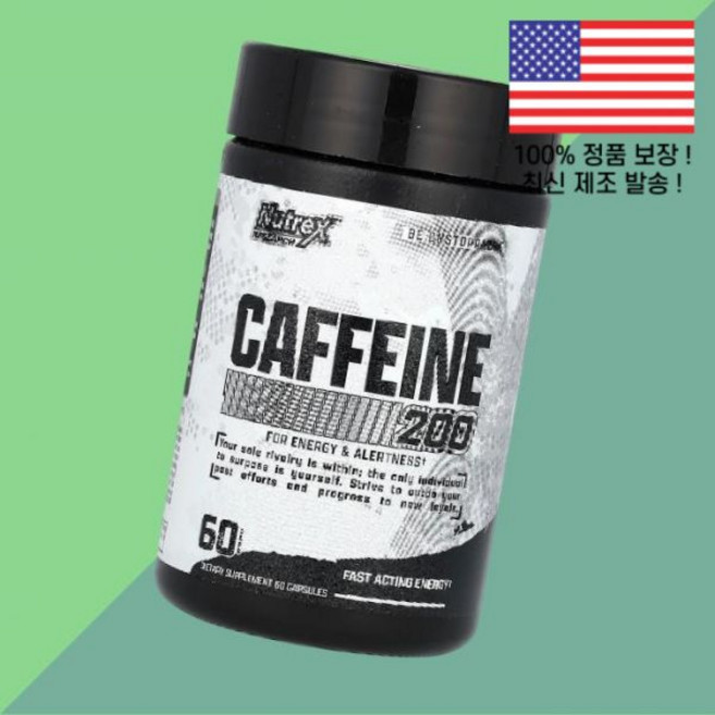 뉴트렉스 리서치 카페인 200 200mg 60캡슐 Nutrex Research Caffeine 60 Capsules