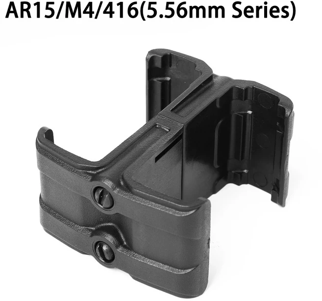 총충전기 매거진 Mag 커플러 클립 Mag-Link 커넥터 AK 47 74 MP5 AR 15 M4A1 5.56MM Airsoft Hunting 액세, 06 5.56 Black