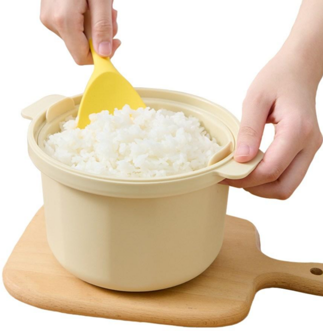 코믈리 전자레인지 저당밥솥, 1개, 베이지