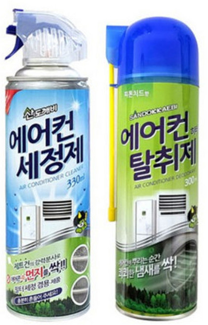 산도깨비 에어컨 청소 세트 [세정제+탈취제]세트, 330ml, 1세트