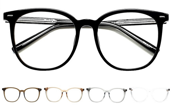 페이스오프 오버사이즈 빅사이즈 얼큰이 뿔테 안경 블루라이트 차단 투명 패션 안경테