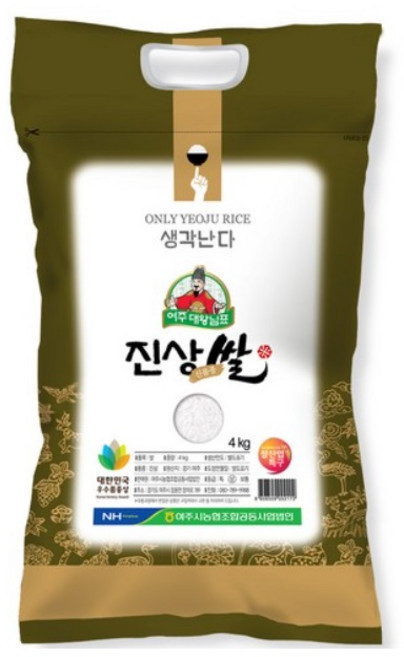 농협 여주 대왕님표 여주쌀 진상미, 4kg, 5개