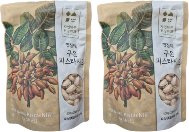 껍질째 구운 피스타치오, 2개, 400g