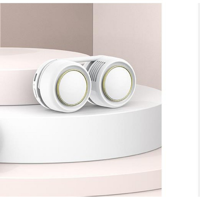 Cool Winner 날개없는 와이어넥 넥밴드선풍기 목풍기, 화이트