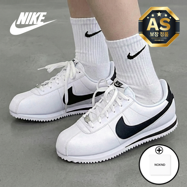나이키 여성 운동화 코르테즈 흰검 NOKND