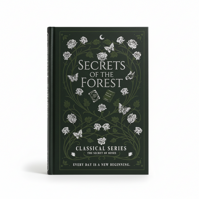 다다베 클래식 디자인 하드커버 노트, 1개, 포레스트 다크