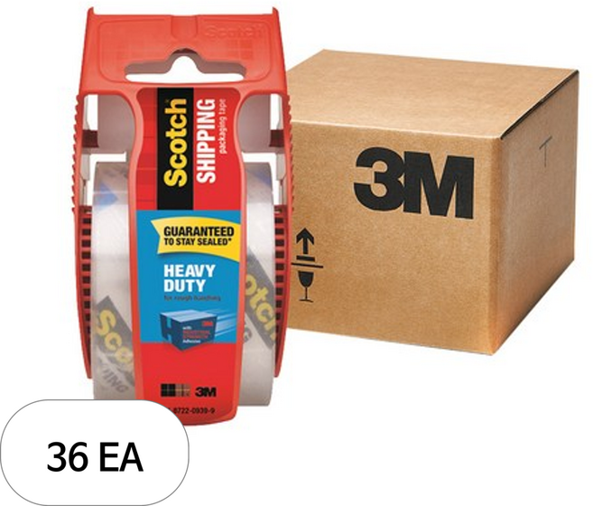 스카치 초강력 프리미엄 포장용 테이프 48mm x 20m, 투명, 36개