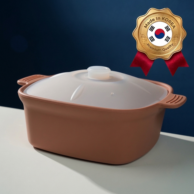 소노리떼 국산 실리콘 냄비 전자레인지 라면용기 대형 계란찜기 1200ml, 1개, 피치베이지