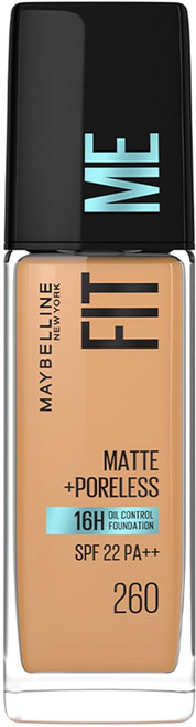 Maybelline Maybelline New York Fit Me Matte Liquid Foundation Shade, Shade 260, 1개, 30ml