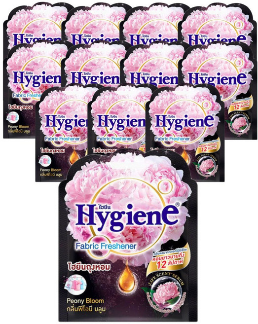 하이젠 옷장용 차량용 퍼퓸 방향제 피오니 블룸, 8g, 12개