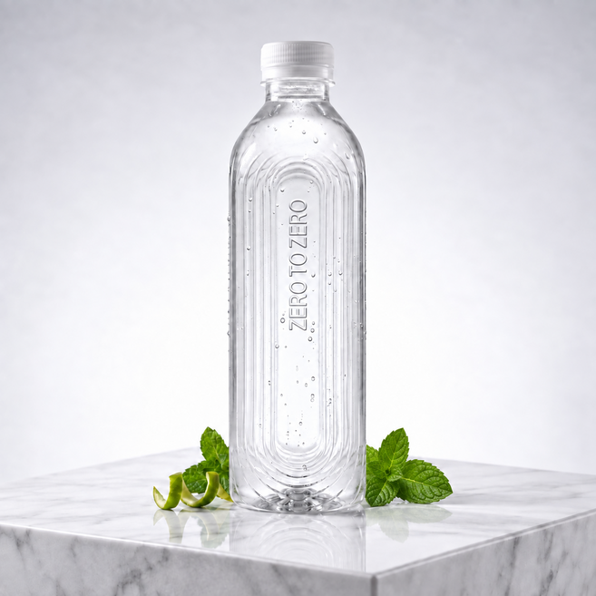 제로투제로 500ml 생수 20병 친환경 프리미엄 미세플라스틱 없는 사탕수수 100% 용기, 20개