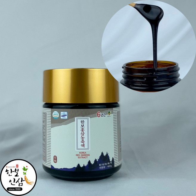 홍삼 진액 풍기인삼 홍삼정 6년근 600g 프리미엄 풍기인삼시장 한보인삼사, 1개