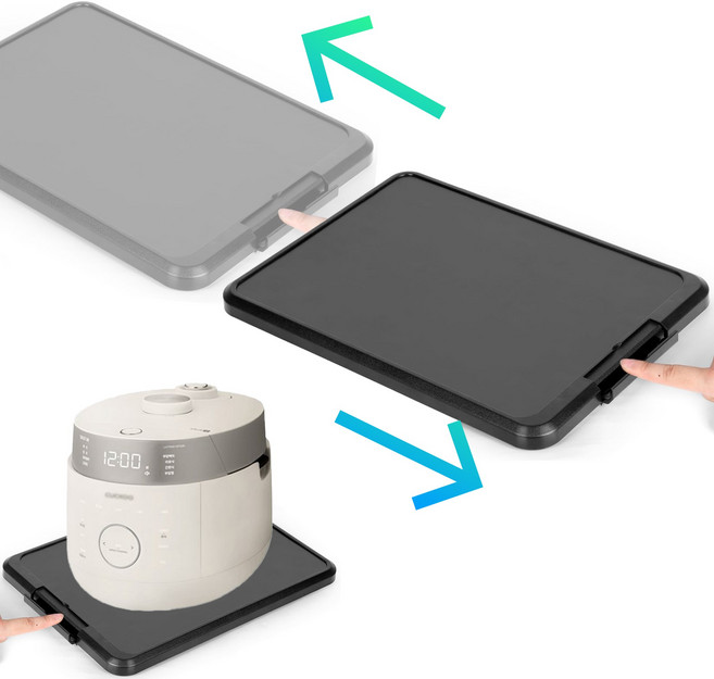 이지슬라이드 쉬운 이동 슬라이딩 트레이 주방 선반 가전 받침대, 1개