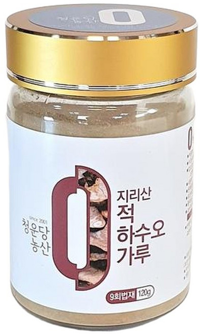 지리산 적하수오 가루 구증구포 120g 국산 자연산 하수오 뿌리 100 효능, 1개