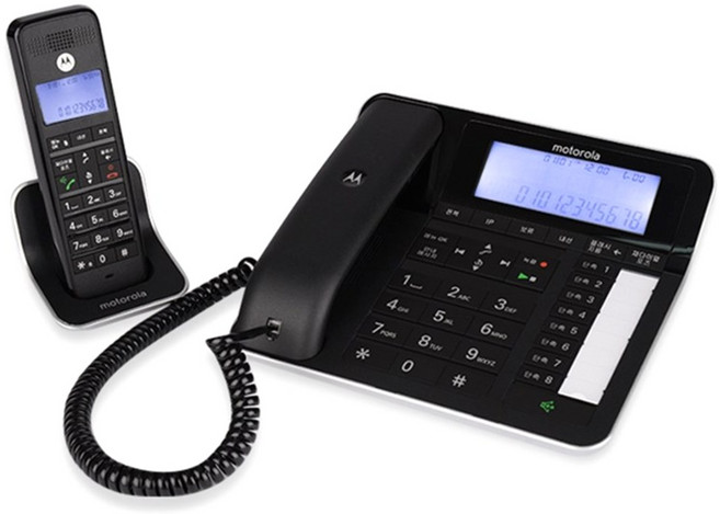 모토로라 디지털 유무선전화기 C7201A, C7201A(블랙)