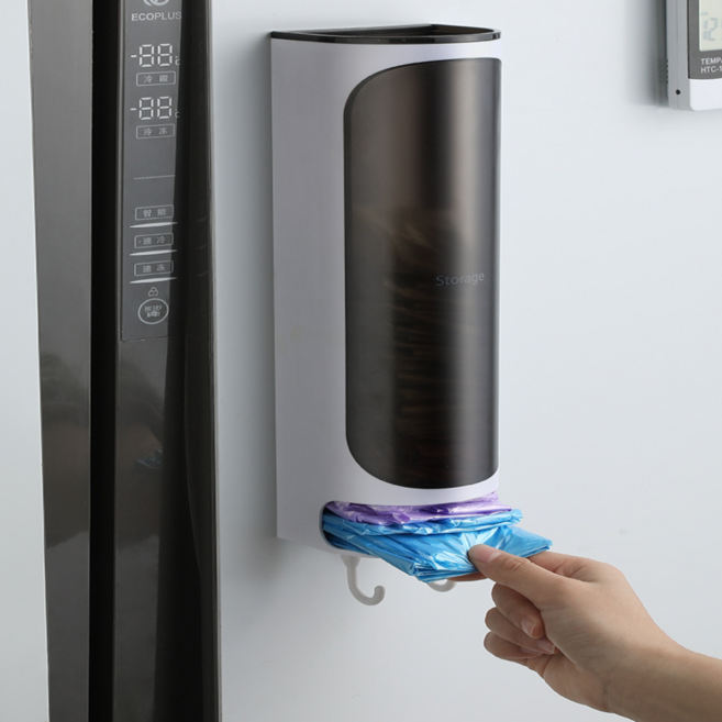 또또몰 비닐봉투 보관함 비닐 디스펜서, 화이트, 1개