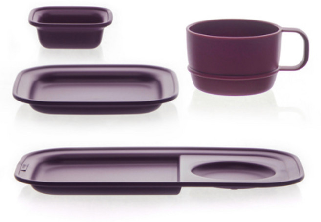 나인웨어 올디너리 데일리 브런치세트 식기세트 아이용식기, 빈티지 바이올렛, 빈티지 바이올렛, 1개