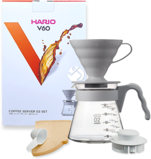 하리오V60 드리퍼 핸드드립세트 펄그레이(신형)