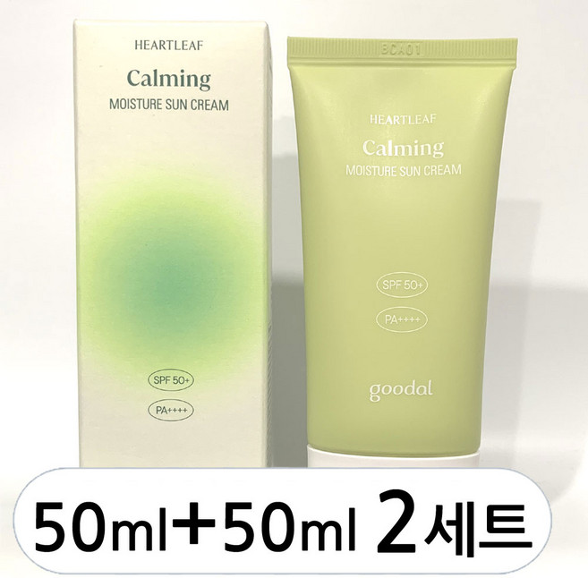 구달 맑은 어성초 진정 수분 선크림, 100ml, 2개