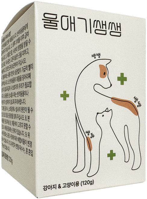 울애기쌩쌩 반려동물 종합영양제 눈 피부 관절 면역 장 케어, 60정, 1개