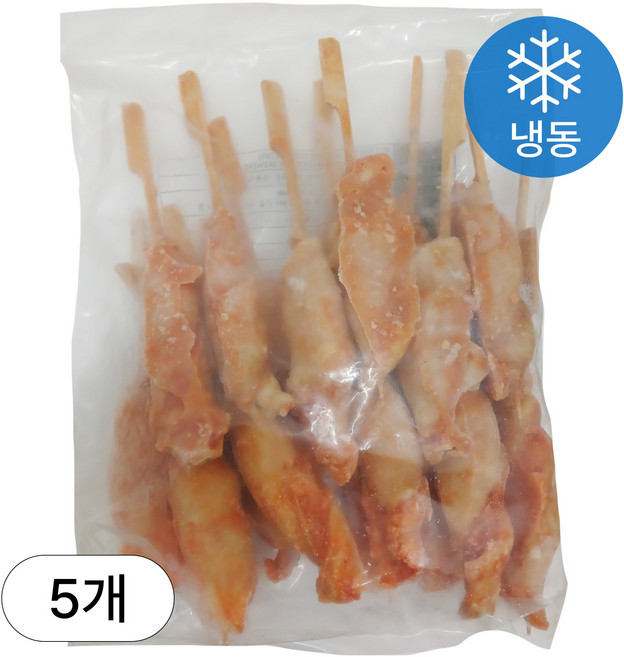[인생건어물] 닭껍질말이꼬치 700g 5봉 밀키트 대용량 업소용