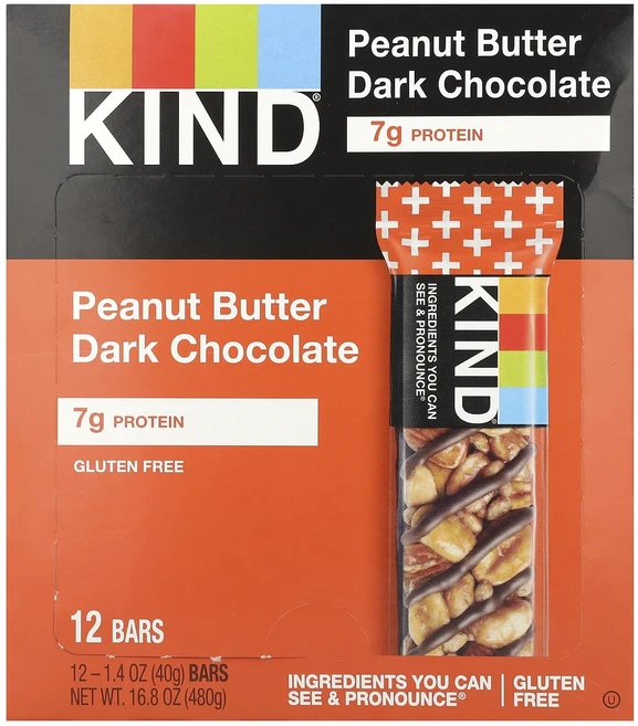 지금 곧 품절됩니다 KIND Bars KIND 플러스 땅콩 버터 다크 초콜릿 바 12개입 각 40g(1.4 oz) 서둘러주시면 감사하겠습니다, KINDBarsKIND플러스땅콩버터다크초콜릿바12개입각 - 쿠팡