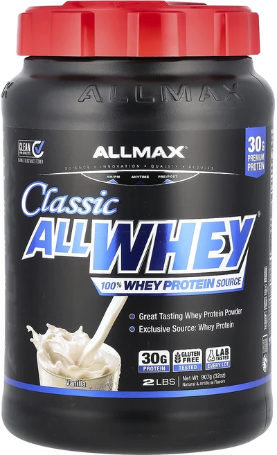 올맥스 ALLWHEY Classic 100% 유청 단백질 프렌치 바닐라 907g, 3개 - 쿠팡