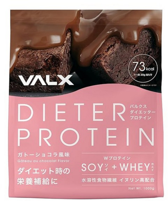 VALX DIETER PROTEIN 1Kg 벌크스 다이어터 단백질 가토 쇼콜라 맛 다이어트 지원, 1개