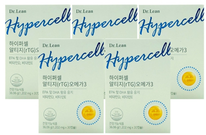 기타 닥터린 하이퍼셀 알티지 오메가3 1202mg x 30캡슐 5박스, 5개, 30정