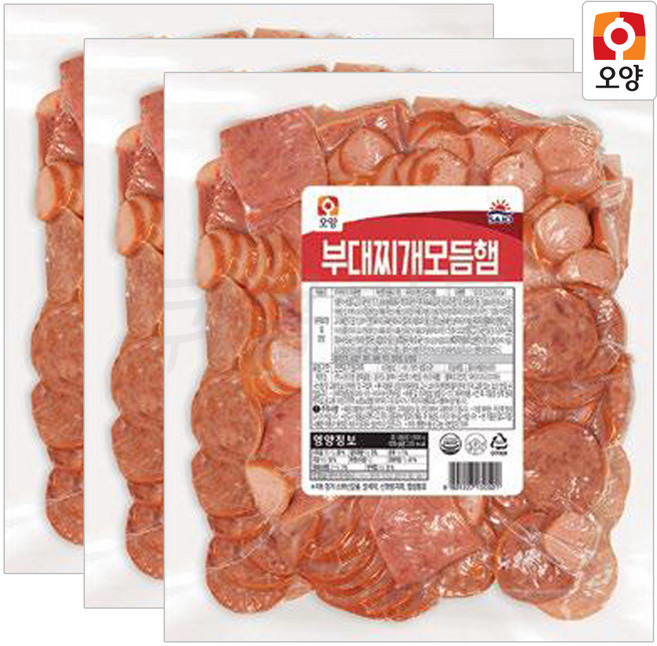 사조오양 부대찌개모듬햄 1kg / 냉동, 3개