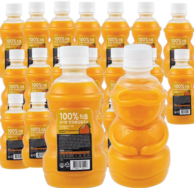 제주 삼다향 100% 착즙주스 한라봉 감귤주스, 320ml, 20개