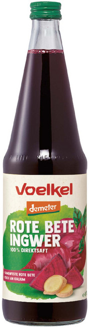 【德國Voelkel】甜菜根薑汁 700mL 效期至2027/11/11 歐盟認證 無加糖與防腐劑 100%天然果汁 非濃縮還原, 1個, 甜菜根薑汁 2027/11/11, 700L