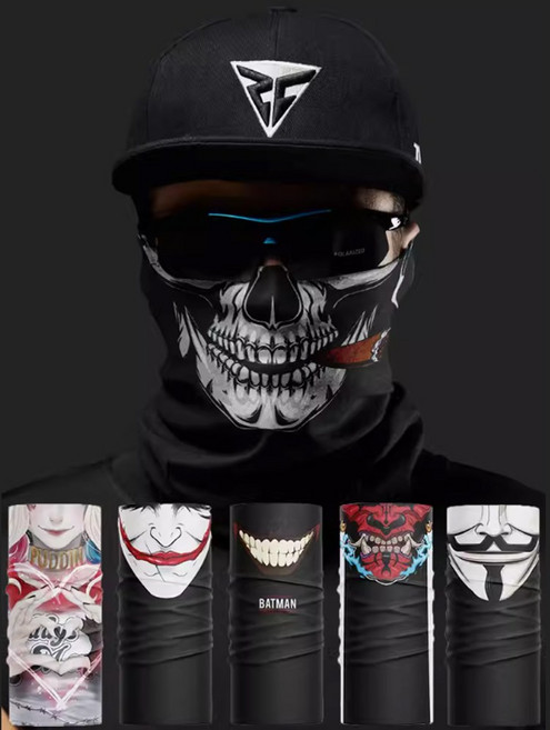 스포츠 다기능 넥 마스크 오토바이 바이크 할리 여름 오픈페이스 낚시 라이딩 캐릭터 특이한, 스포츠다기능넥마스크, 타입/89, 타입/89