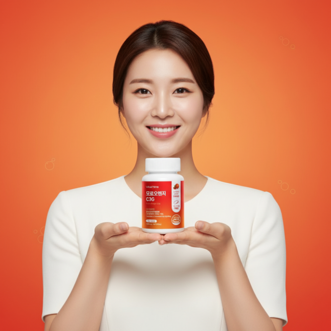 모로실 모르실 C3G 모로오렌지 식약청인증 HACCP 600mg, 5개, 60정