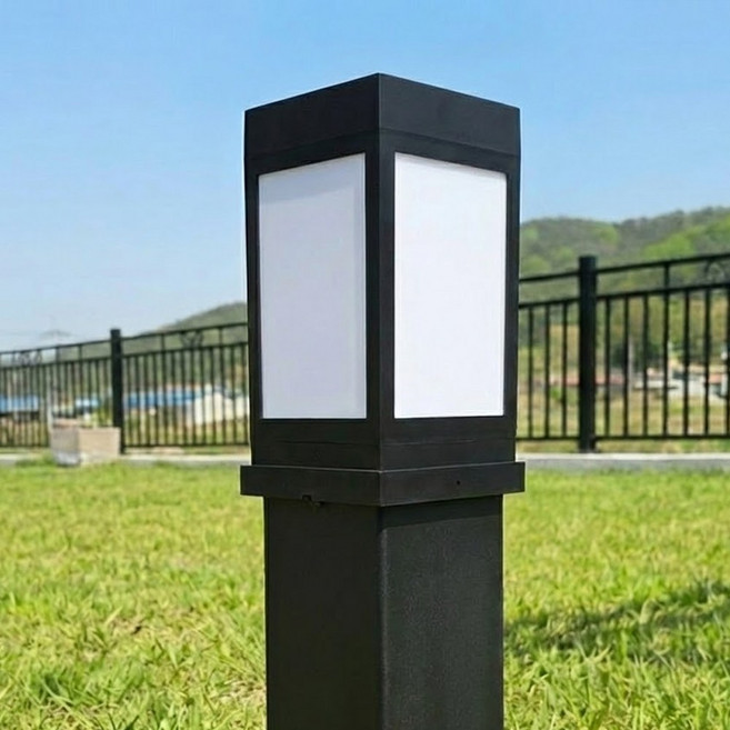 태양광 카페등 태양열 LED 문주 조명 야외 조명등 1세대 100, 노란빛-데크형