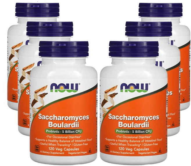 나우푸드 사카로미세스 보울라디 프로바이오틱 50억CFU 120베지캡슐, 6개, 120정