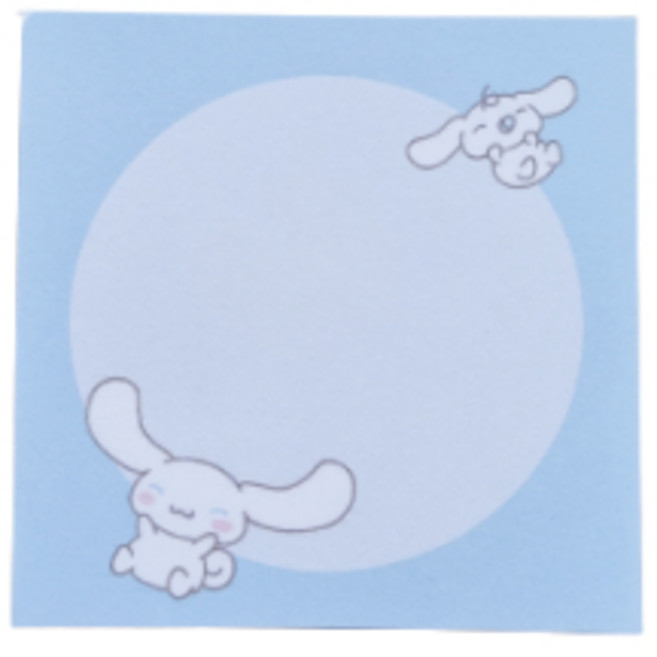 [슈엘문구샵] 시나모롤 원형 떡메모지 50매 2개