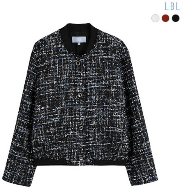 [LBL] (25SS)뉴시즌 트위드 보머 자켓