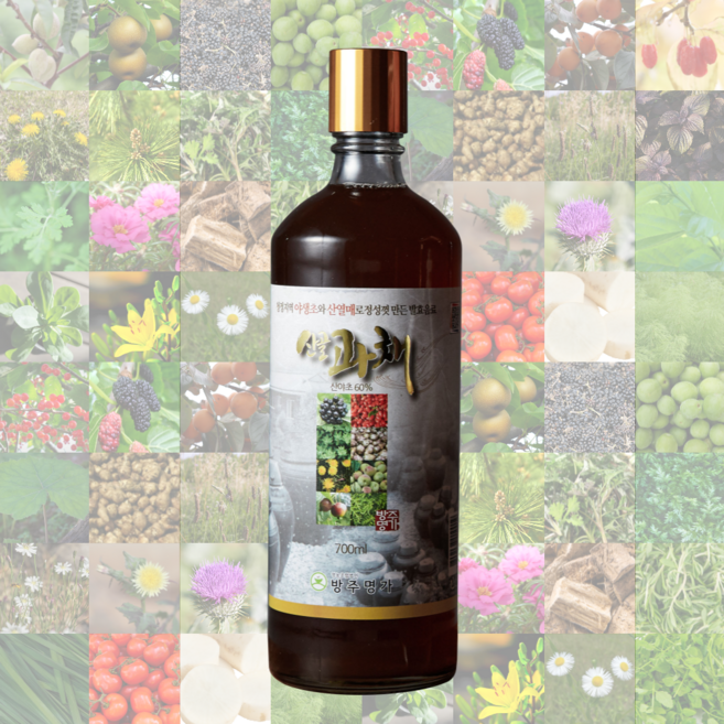 5년숙성 37종 야생 산야초청 산야초 과실 과일 효소 발효액 엑기스, 1개, 700ml