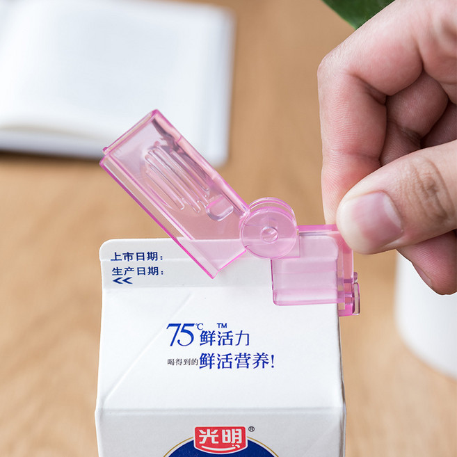 일본제조 우유팩 클립 2P 색상랜덤, 1개