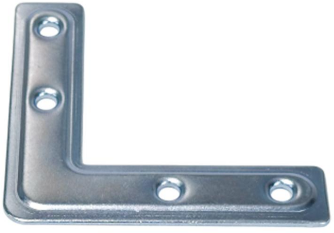 鍍鋅多孔角鐵 DIY家具連接固定支架 堅固耐用防腐蝕, 10個