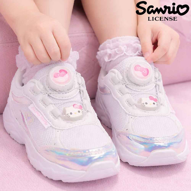 산리오 KOREA 정품 다이얼 신고 벗기 편한 여아 운동화 아동화 트레킹화 초등 입학 준비