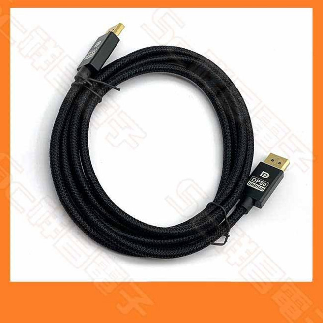 祥昌電子 DP 2.1 公對公 8K 影音傳輸線 DisplayPort 28AWG 1M/2M/3M, 1個, 2M