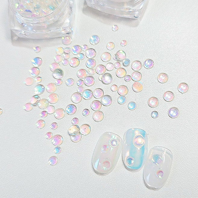 네일파츠 비눗방울 아트 볼륨 엠보아트 3D 네일아트 스톤파츠, 1개, CASE비눗방울파츠