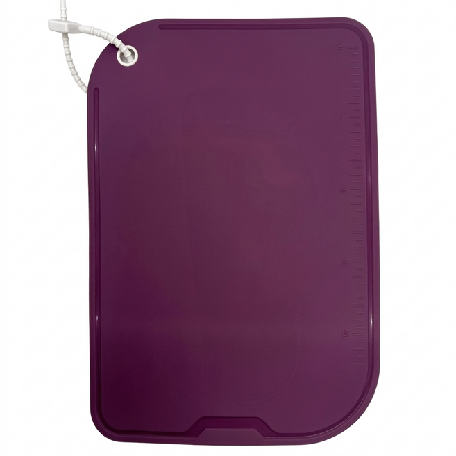 국산 플래티넘 실리콘 도마 6T 물홈형 칼집방지 이유식 도마, 1개, 바이올렛