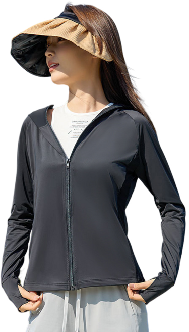 여성용 자외선 차단 쿨냉감 후드집업 자켓 뉴타임즈 Q395X486